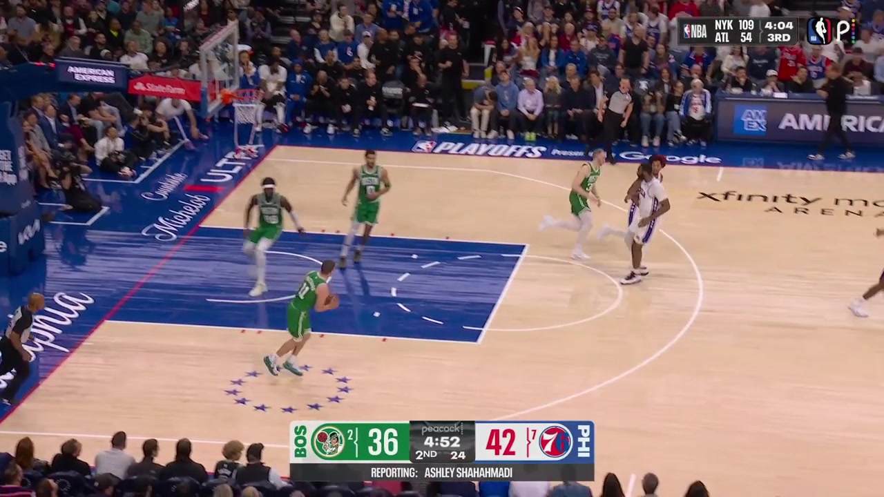 Neemias Queta is called for the moving screen as Kelly Oubre Jr turns his head from one side to another and smiles afterward with replays