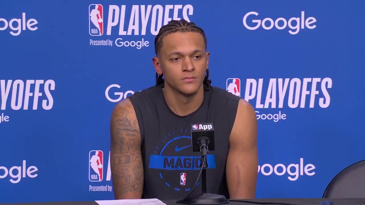 Paolo Banchero on if the Magic are good enough to reach the next level I want to say yes but we haven't been out of the first round so if you're going off the last three years the answer is no