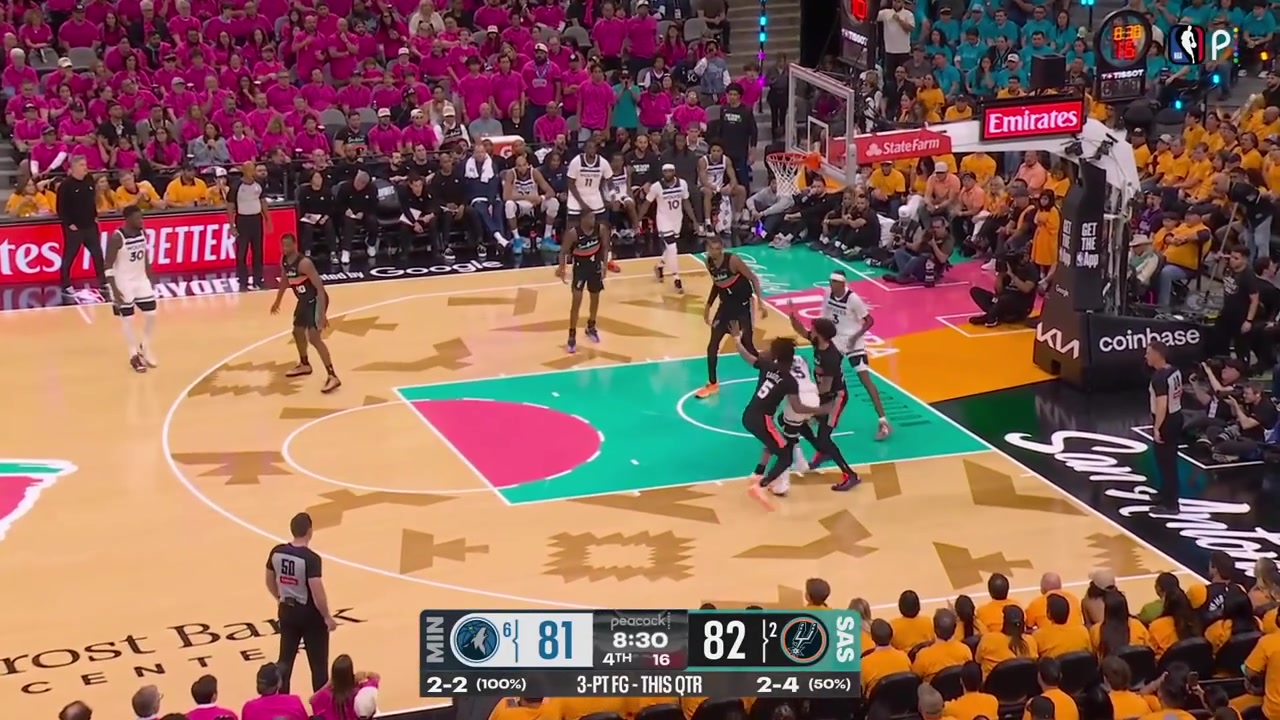 Victor Wembanyama blocks Anthony Edwards for his 11th block of the night and Fox with the layup at the other end Wolves timeoutWith replays8 Points 11 Rebounds 5 Assists and 11 blocks for Wemby
