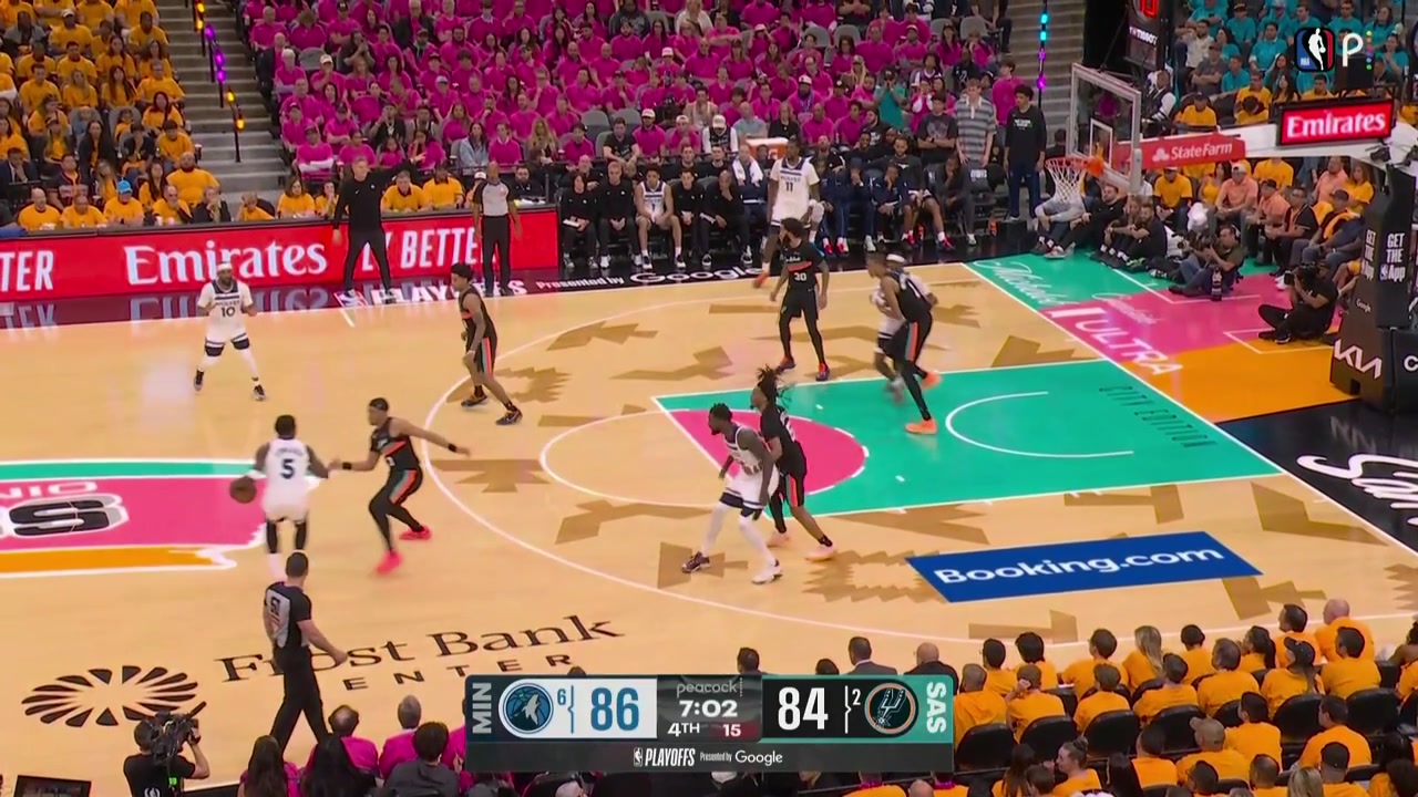 Ant cooks his way into the paint has some words with Keldon Johnson