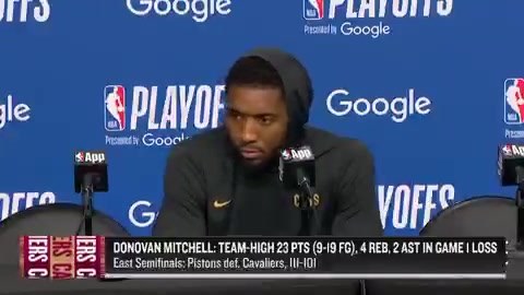Donovan Mitchell adding to the officiating complaints in the playoffs postgame- A friend of mine got fined for talking about flpI feel like that's what I gotta do at this point I'm trying to get to the bucketI'm just not getting the calls I don't know why I don't flp maybe that's why