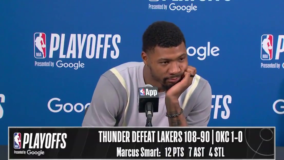 Marcus on JJ saying they've sucked against the ThunderJJ's been nice We were ass