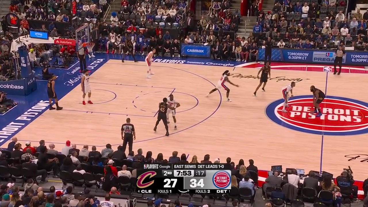 James Harden nearly turns the ball over and after a slight push from Ausar Thompson he drops to the floor and Ausar is called for the foul 3rd foul Ausar doesn't like the foul call With replaysAusar is subbed out due to foul trouble