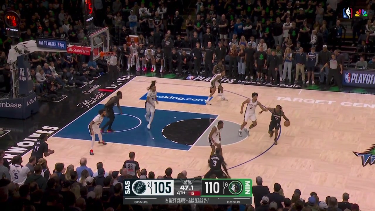 Naz Reid has the putback for Minnesota to lead by 7 with 40s remaining