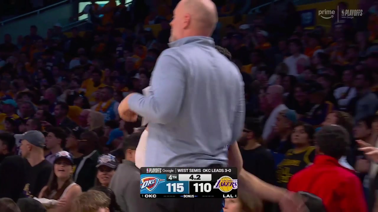 The buzzer sounds on the Laker season and it ends with a sweep by OKC