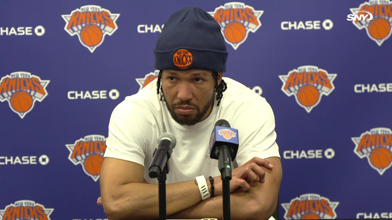 Reporters ask Brunson about his reduced on ball role in the offense since going down 2-1 to ATL Some stars might push back they're used to having the ball in their hands They might take it as a slight It doesn't sound like you did Why was that Brunson One I'm not a star two I want to win