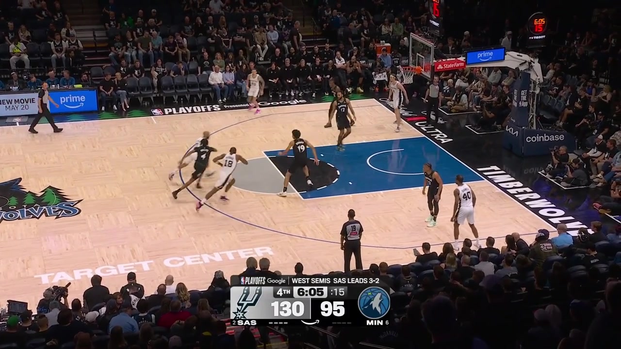Bismack Biyombo scores the lefty hook shot