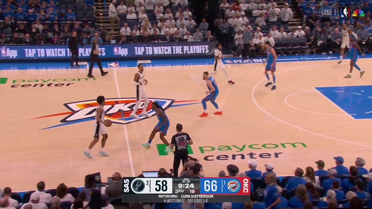 Isaiah Hartenstein fouls Victor Wembanyama for the 4th time tonight as he receives his 4th foul early in the 3rd quarterAlso an update on Jalen Williams - will not return due to hamstring tightnessIncluding a replay of Wemby gets hit in the head prior to his 3