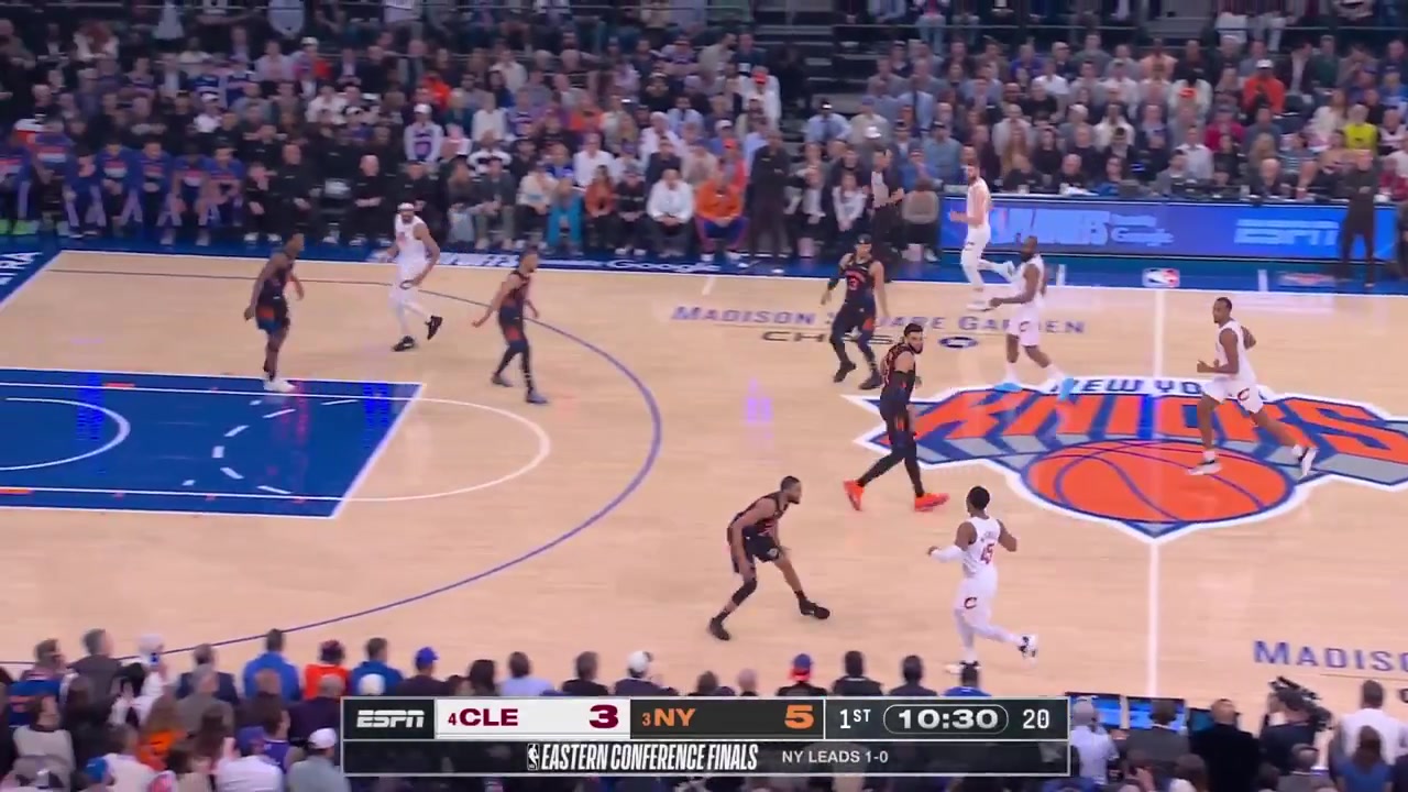Jarrett Allen full highlights vs New York Knicks last night 93-109 L - Game 2 - Eastern Conference Finals - 2026 NBA Playoffs 13 Points on 510 FG 36 FT 10 Rebounds 5 Off Rebs 1 Steal 2 Blocks 1 PF and a - of -20 in 2853 minutes played
