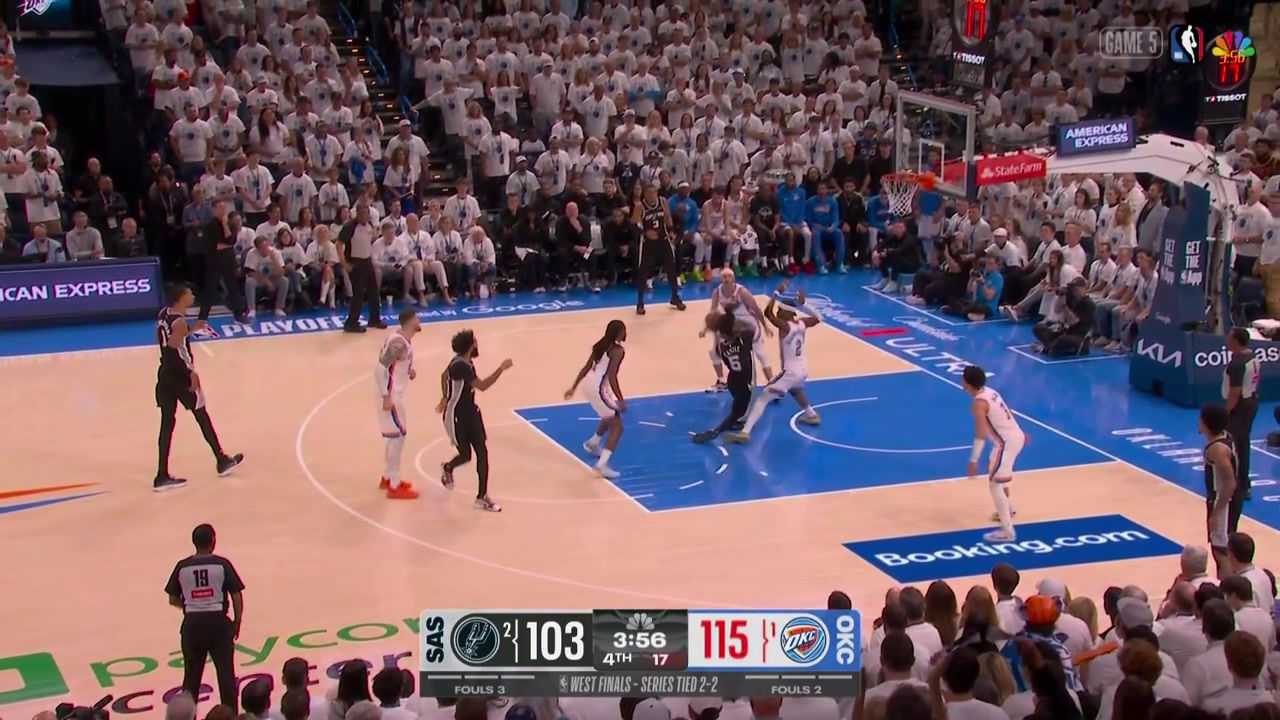 Jared McCain hits his 3rd triple for a 15-point OKC lead