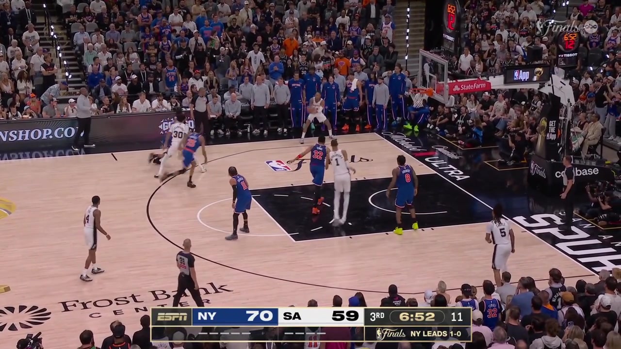 Victor Wembanyama tips the offensive board twice before it goes in with a replayIncluding a replay of the thunderous dunk from earlier