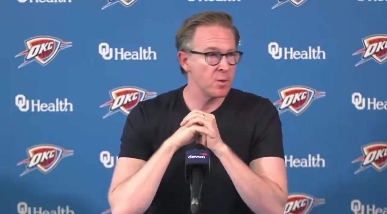 Sam Presti Theres no silver platters in Oklahoma City We dont expect to be given anything we dont expect to unfold favorably as some teams in some cities are accustomed to Every year our goal is to repeat a process not chase an outcome