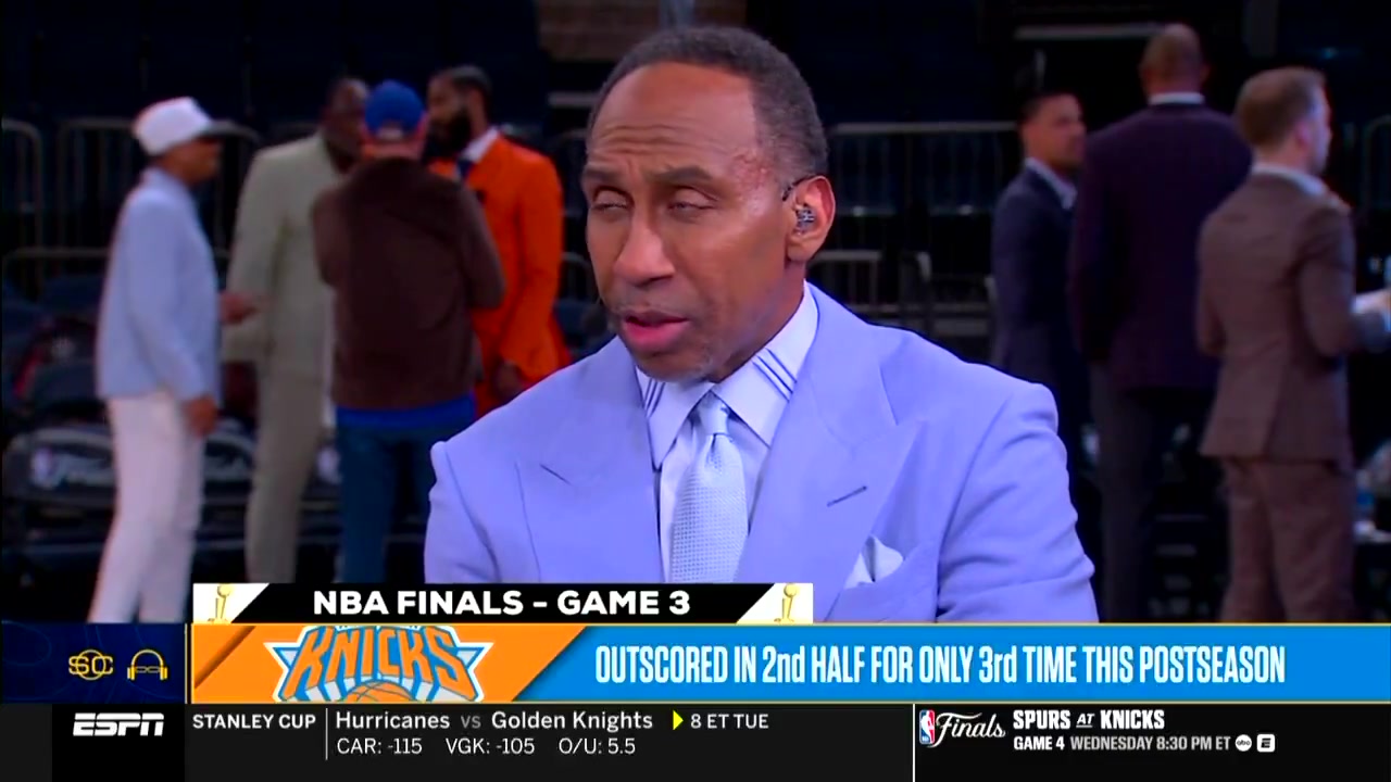 Stephen A Smith on Jalen Brunson I'm shocked to have to say thistonight it looked like he was playing to be an MVP rather than be playing to win game 3