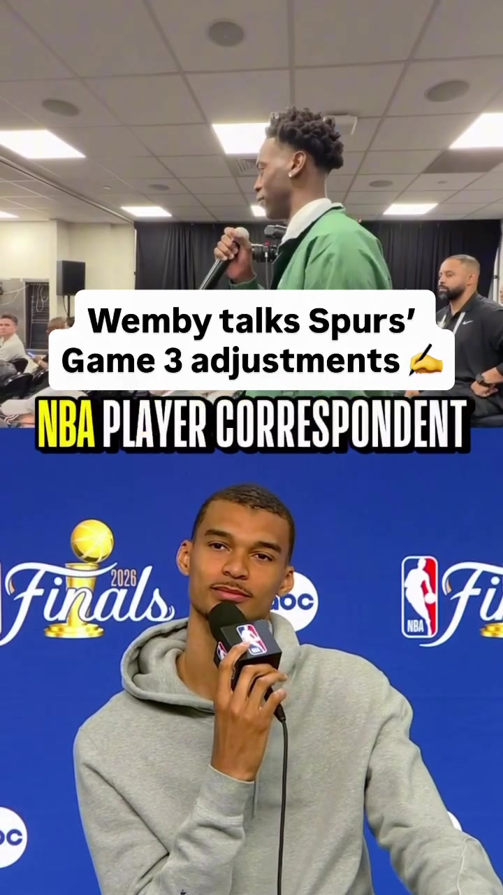 Projected 1 Pick AJ Dybantsa Asks Wemby About His Game 3 Adjustments