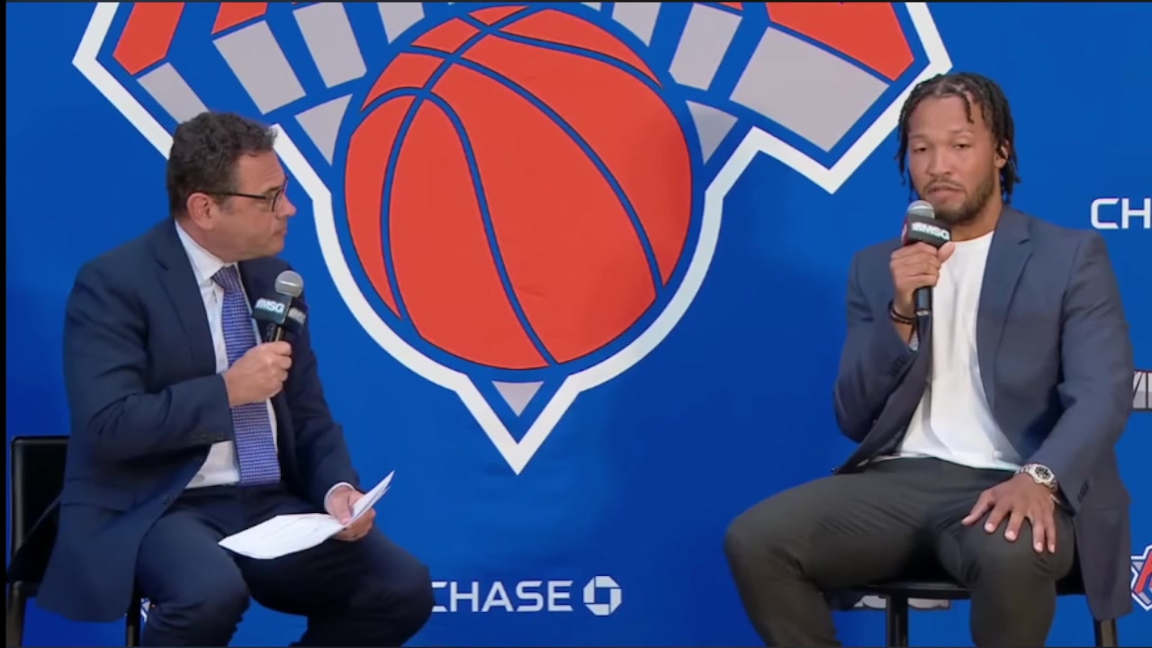 Brunson's Knicks intro press conference Everywhere I've gone since high school it's always been 'Jalen Brunson's good but' Always that 'but' like they're going to say something negative Too slow not athletic enough too small all those things that don't measure heart That's what I have