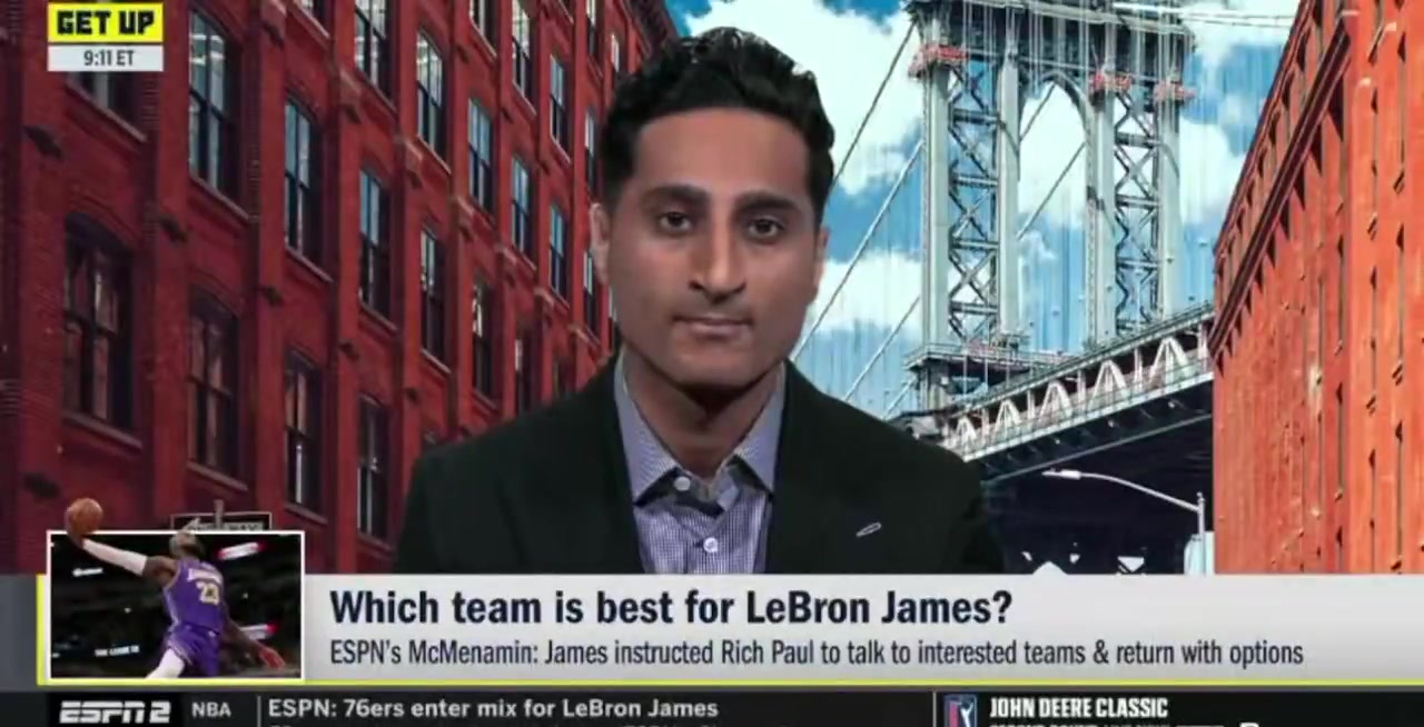 Charania Warriors are NOT the top team on LeBrons list The Warriors going into FA dreamt up a grand plan of Dray Steph Bron but the big domino with them is trying to get a player like AD to bring LBJ AD as a package deal Short of that theyre not really looked at as the top of this list