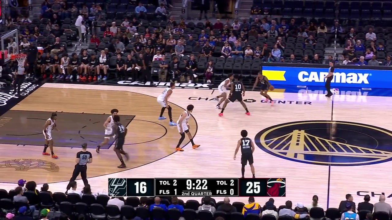 Ja'Kobi Gillespie the 42nd overall pick in the 2026 NBA Draft hits a 3-pointer Vladislav Goldin finds Jahmir Young for the cutting layup and after a chaotic back and forth hustle Jahmir Young lobs it to Keyshawn Hall for the dunk