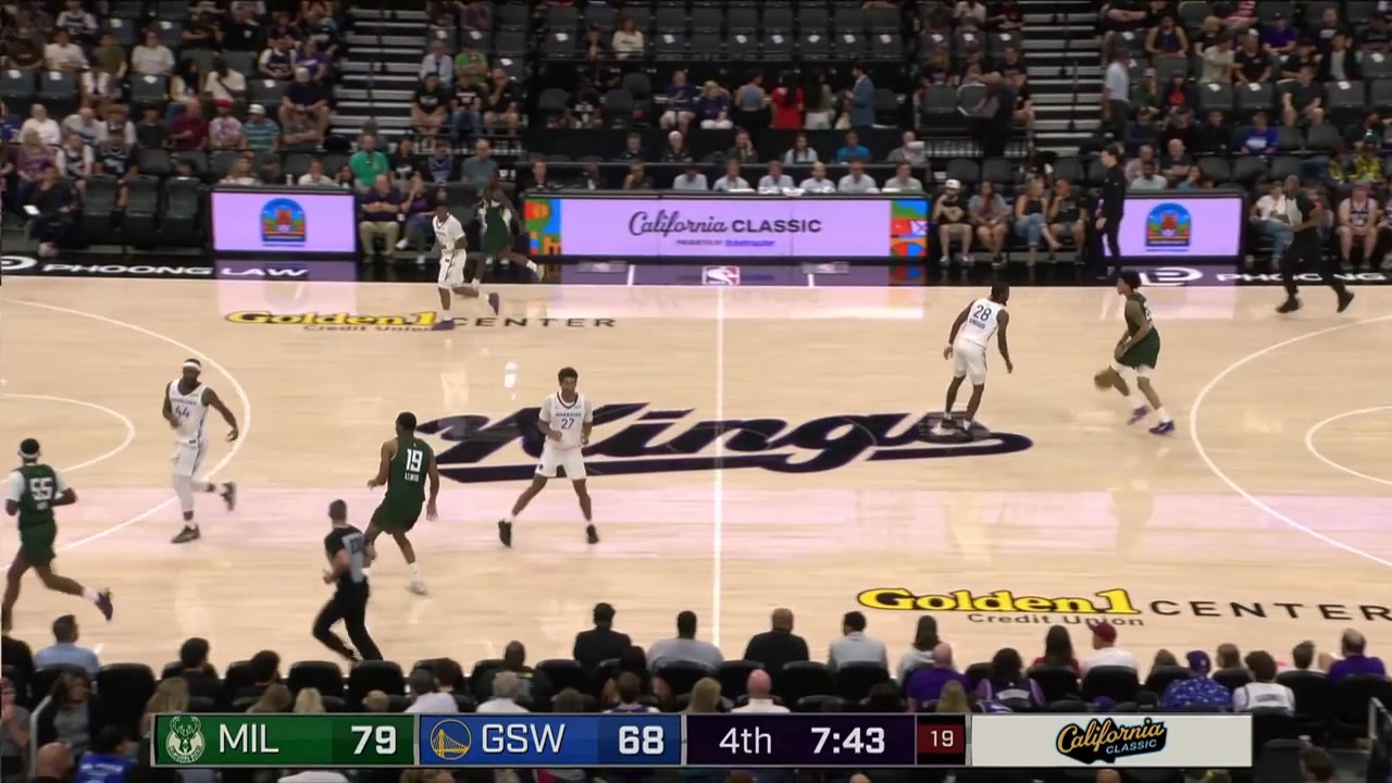 Zach Austin with the poster dunk and Kevin Miller Jr with a nice finish with a replay