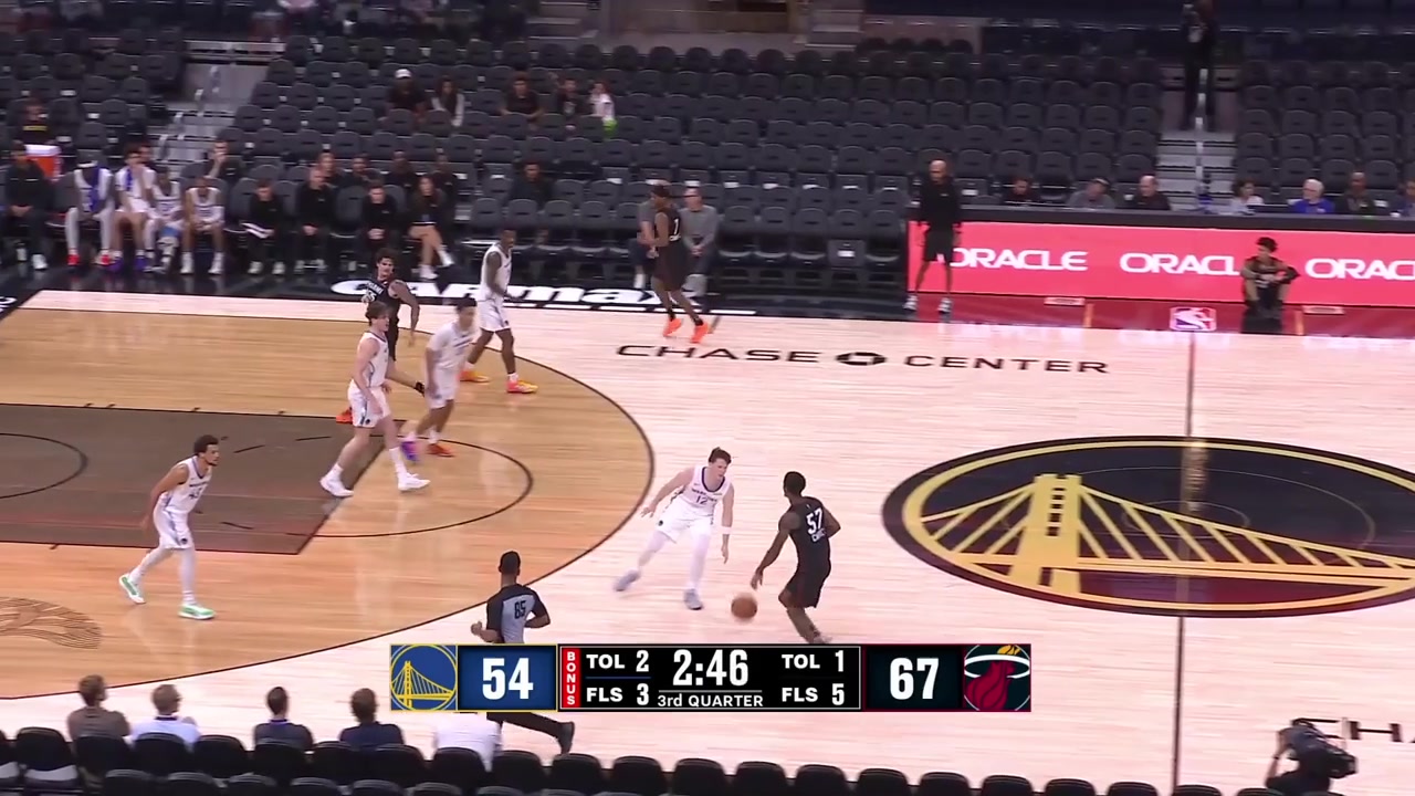 Ryan Conwell drives on KJ Adams and scores the stepback baseline jumper over himAdams took it personally hustles for the offensive rebound at the other end and bullies Conwell to the rim for the And-1 with replays