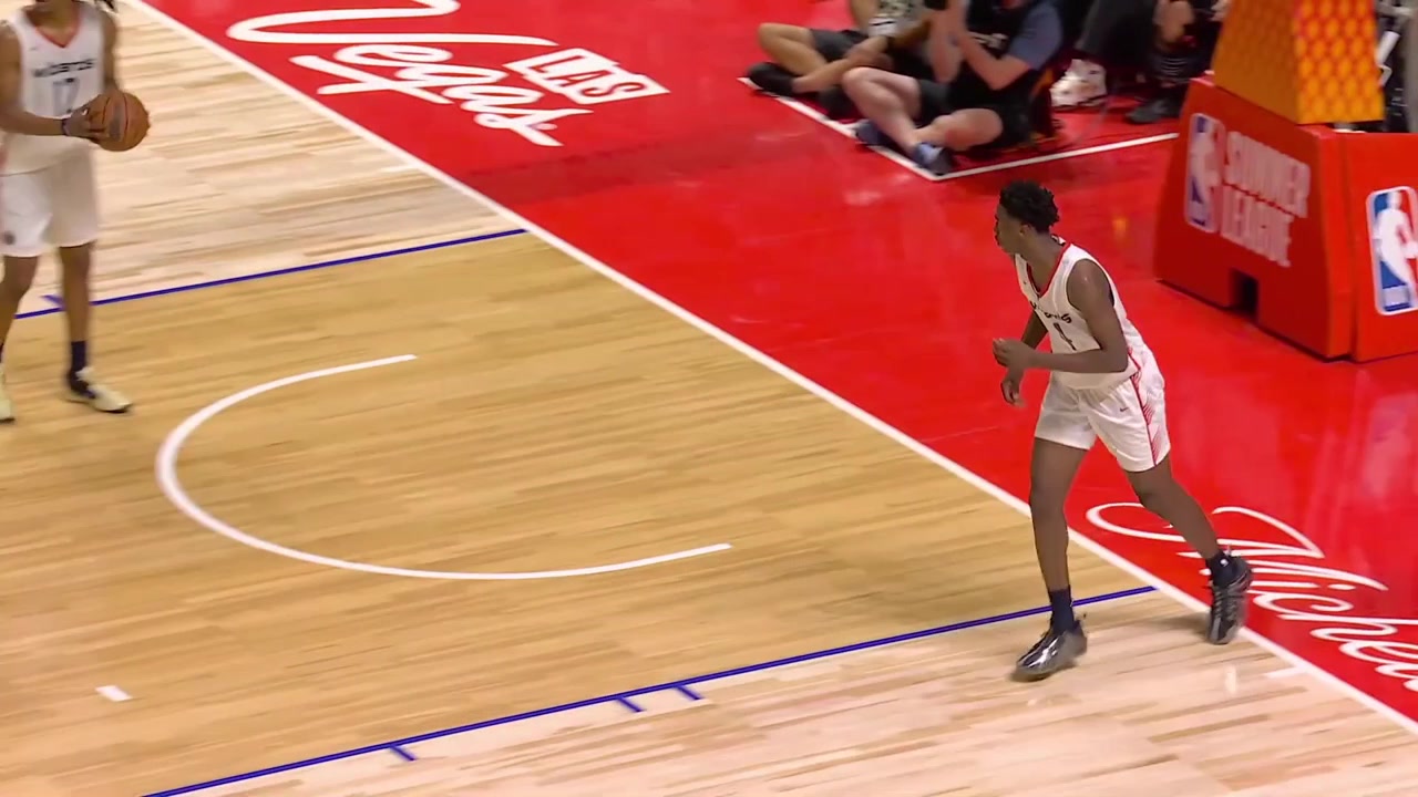 AJ Dybantsa mic'd up moments from the game vs the Jazz