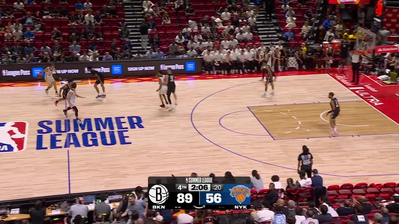 Tyler Nickel hits three consecutive 3s to give him 18 points at the end of the game vs the Nets