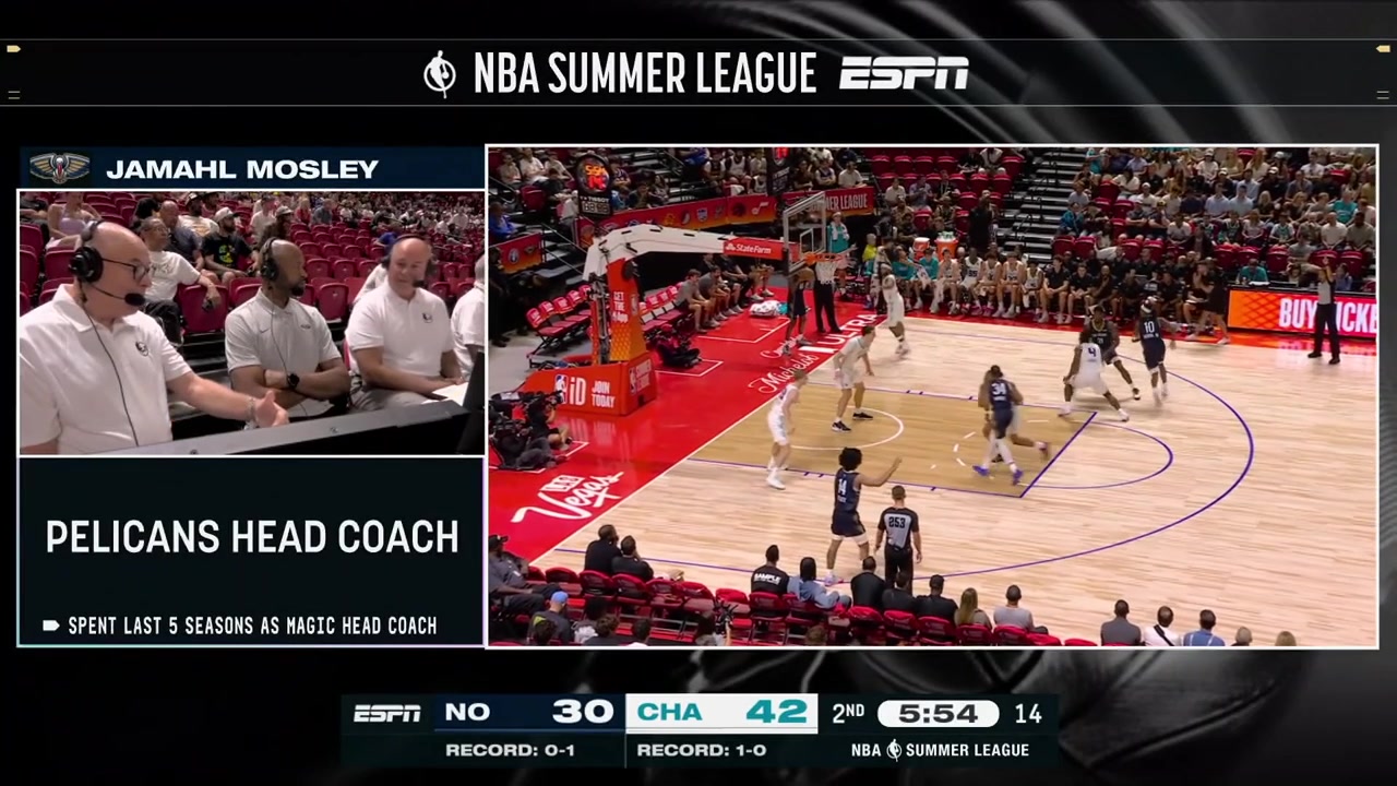 Jaron Pierre Jr with back to back fadeaway jumpers as his head coach Jamahl Mosley calls it on the second one