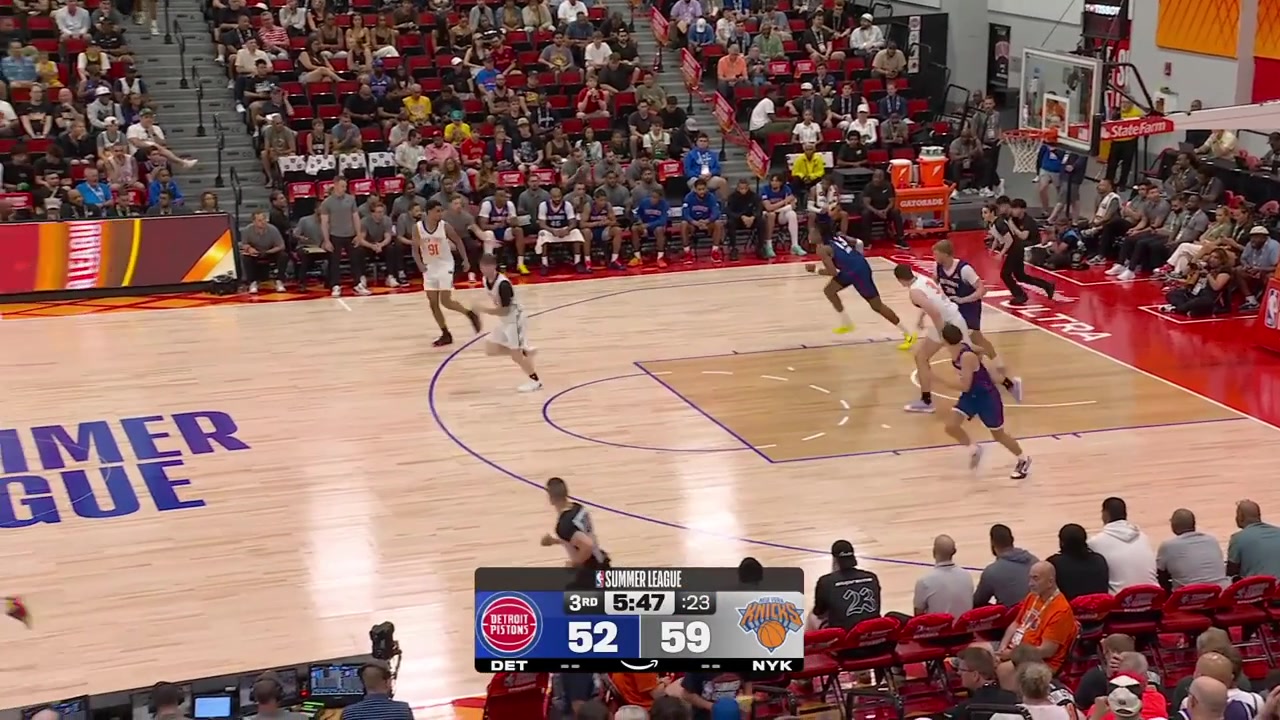 Chaz Lanier continues his Knoxesque Summer League hitting his 8th triple of the night going 810 from 3 with 24 pointsHe was 712 from 3 last night