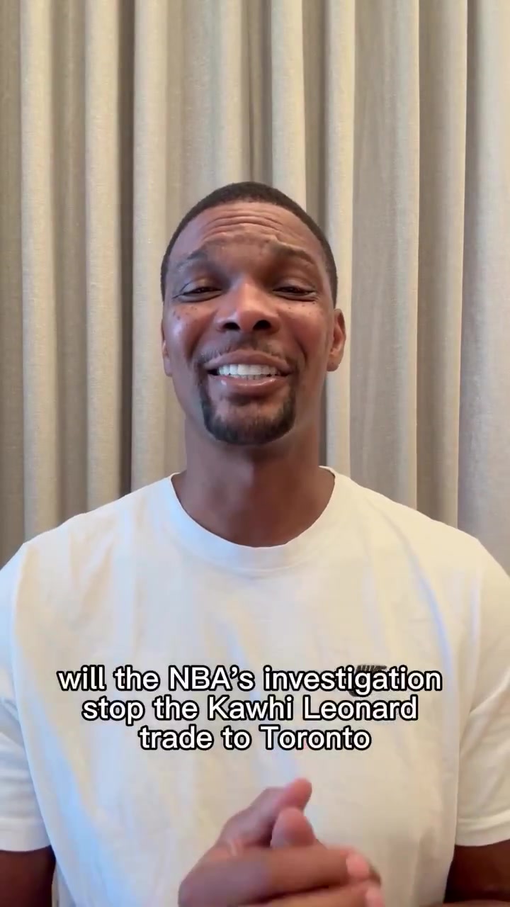 Chris Bosh Gives Breakdown on Whether or Not The NBA's Investigation Will Stop The Trade of Kawhi Leonard Back To The Toronto Raptors Due To The Los Angeles Clippers Allegedly Circumventing The Salary Cap Rules That Other Teams Had To Follow