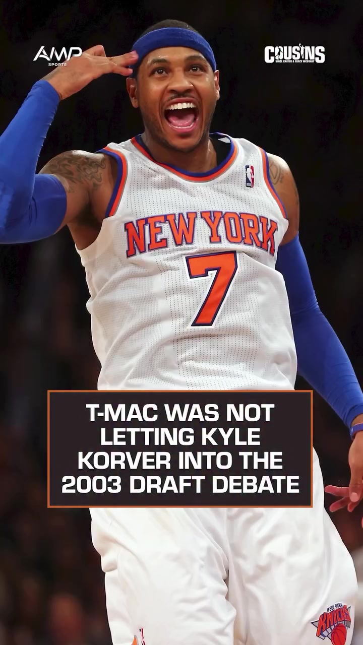 Tracy McGrady Tells Vince Carter That Kyle Korver Does Not Belong in The 2003 NBA Draft Debate Alongside LeBron Wade Bosh and Melo