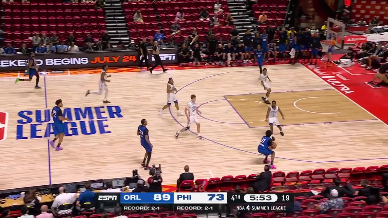 Jase Richardson with the sweet layup off the spin move between two defenders with a replay