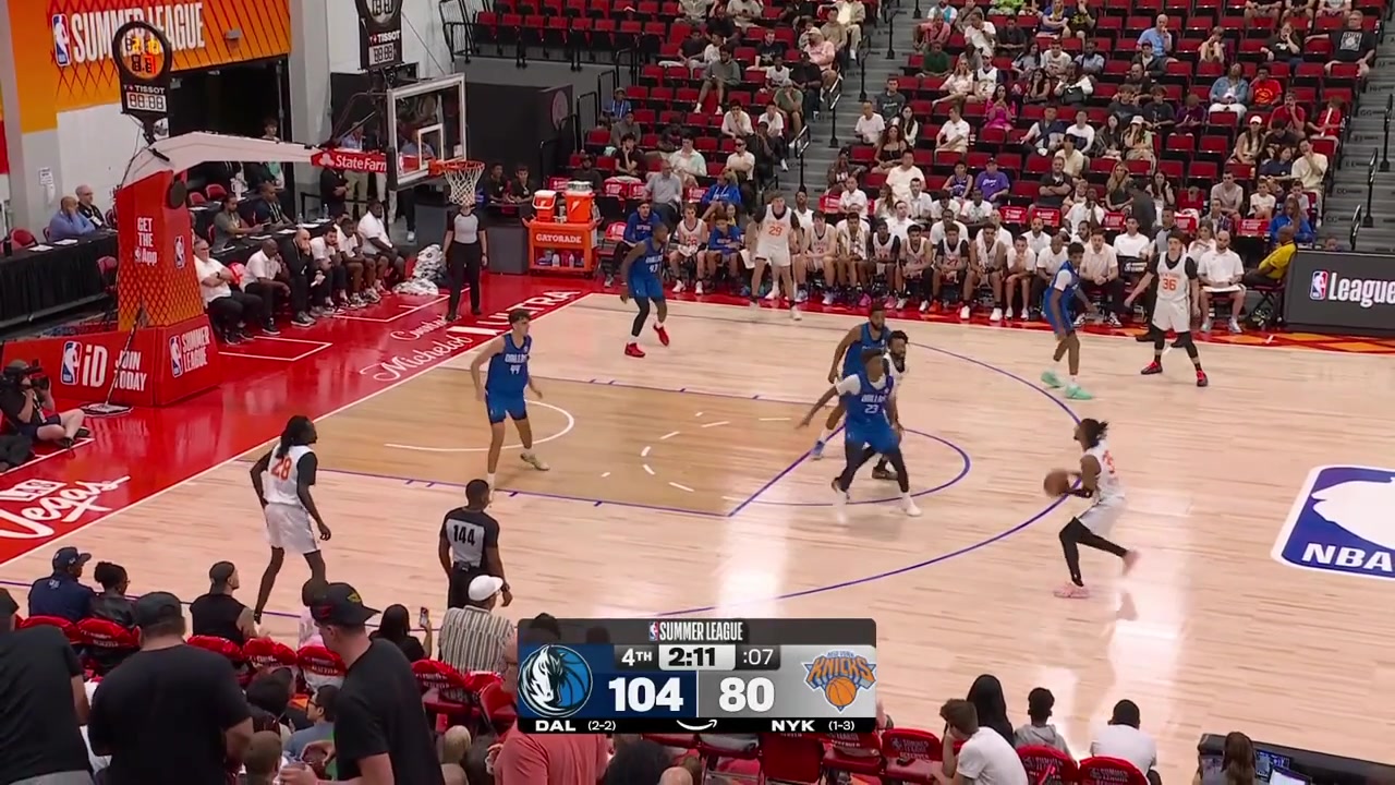Ja'Vier Francis rocks the rim with the drive and the powerful dunk with a replayTreysen Eaglestaff with a 3-pointer in the defender's face