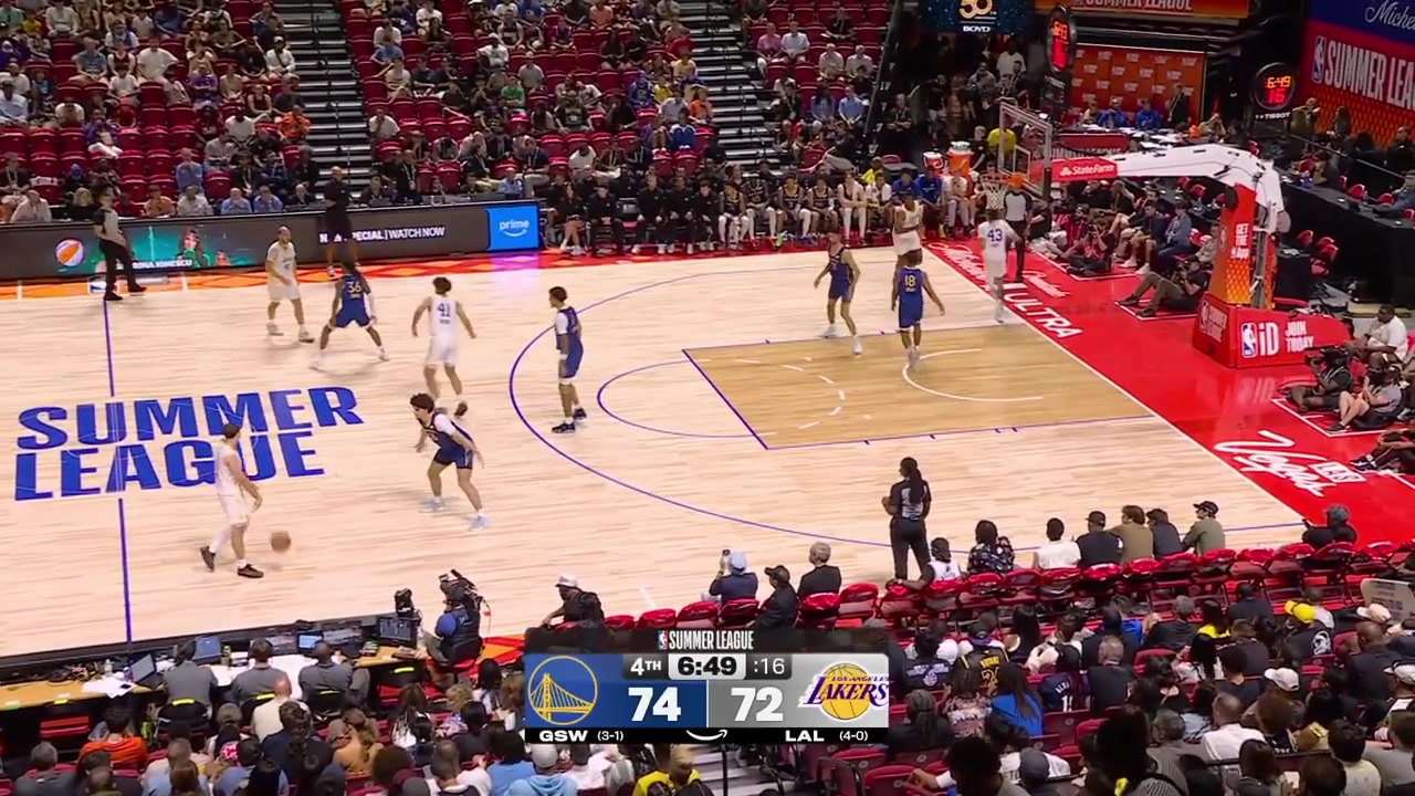 Lajae Jones intercepts the pass from Chris Maon who then chasedown block Lajae's dunk attemptThe ball eventually reaches to LJ Cryer who hits his 3rd triple of the 4th quarter