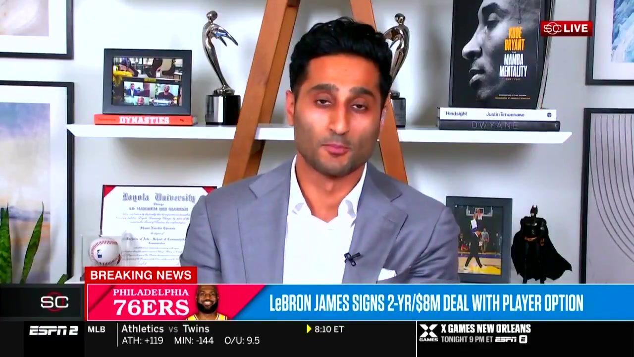 Charania The only coach that LeBron James spoke to during this 3-week-long process was Sixers head coach Nick Nurse