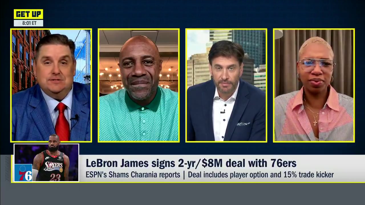 Windhorst on LeBron He doesn't seem like he's going to live in Philadelphia full time seems like he's going to live at least part time in New York I don't even know how to frame it because it's really truly unbelievable