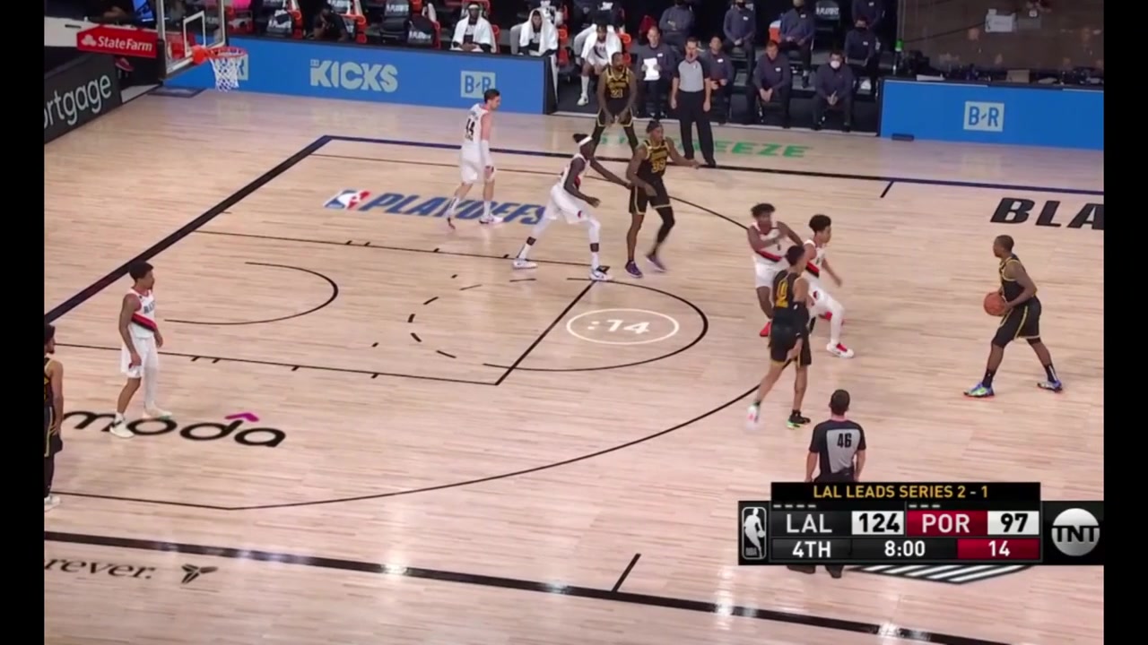 Dion Waiters' last made field goal in the NBA - 2020 WCR1 G3 LAL-POR