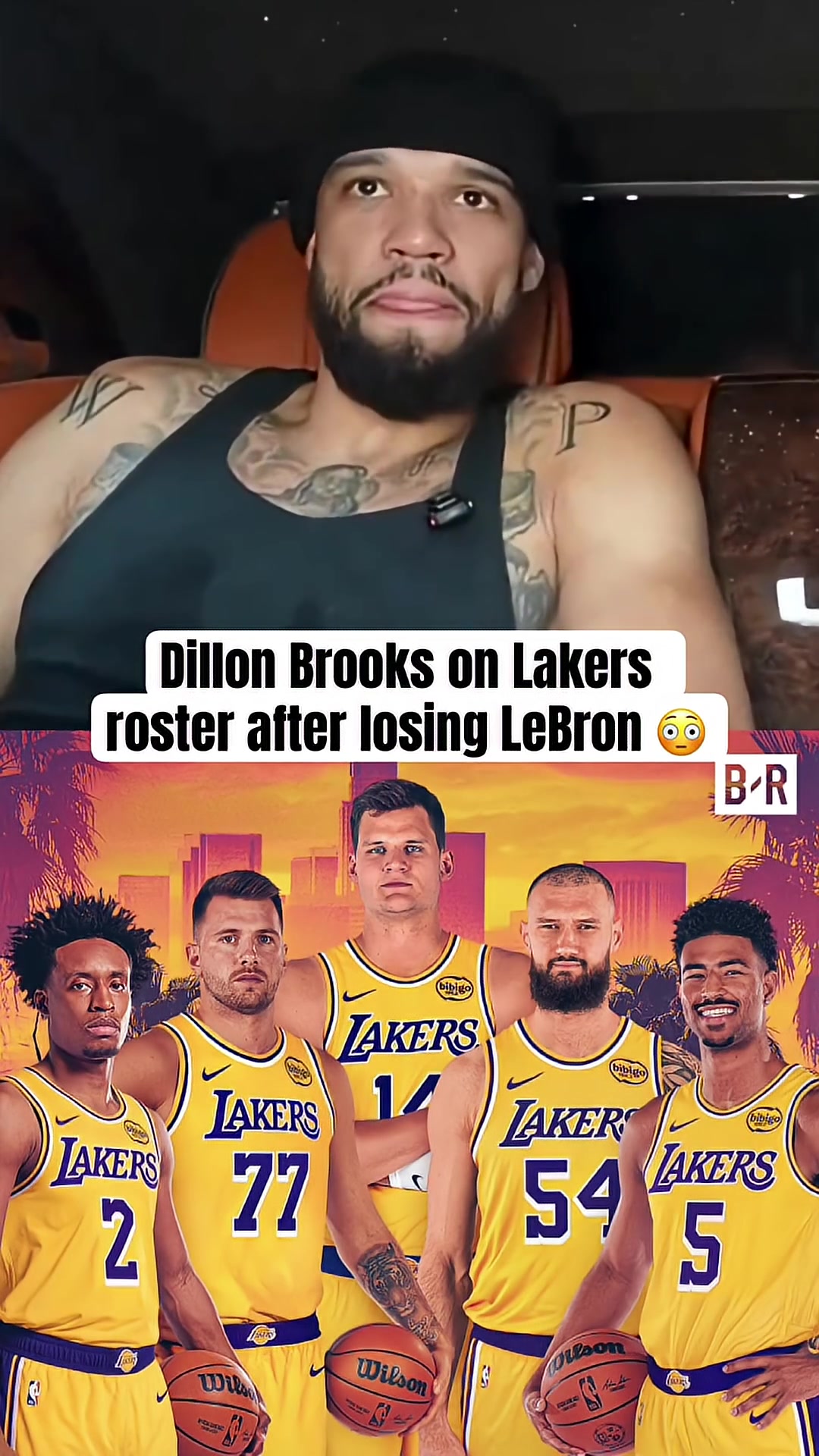 Dillon Brooks gives his take on Lakers' new roster Oh Lakers are sweet They are so sweet Theyre about to get