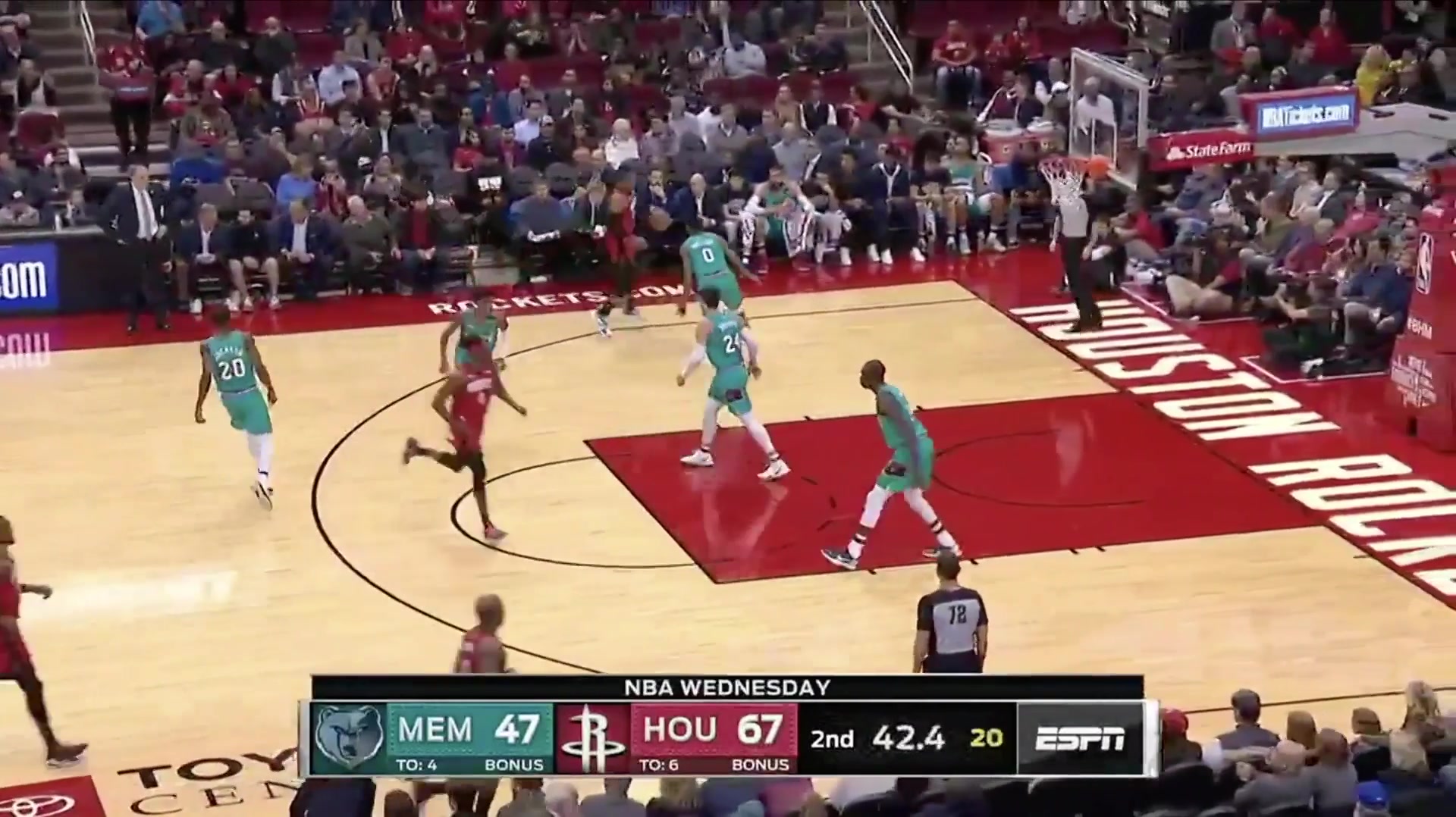 Westbrook yells AND-1 and gets T'd up 2262020