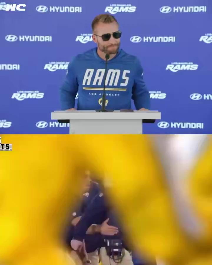Rams Sean McVay I went to a Nuggets playoff game I went to the locker room afterwards Nikola sees me and he says 'Where is your get back coach' and I said 'Golly this is what the NBA MVP knows me as I am a failure'
