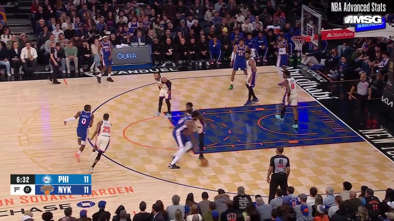 Embiid showing he can still drive to the basket