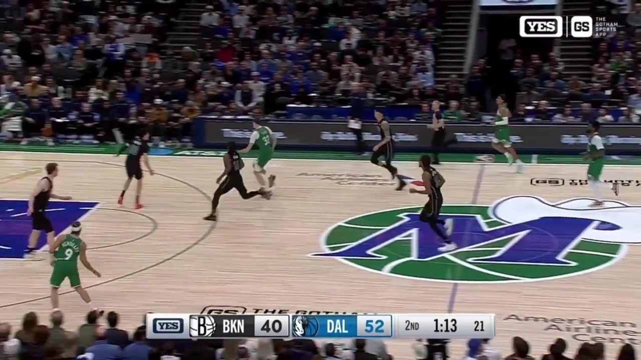 Cooper Flagg hits the middy proceeds to send Terance Manns shot to the 5th row