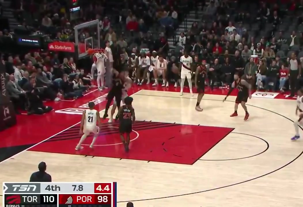 Portland donates two more blocks towards Scottie Barnes DPOY ballot