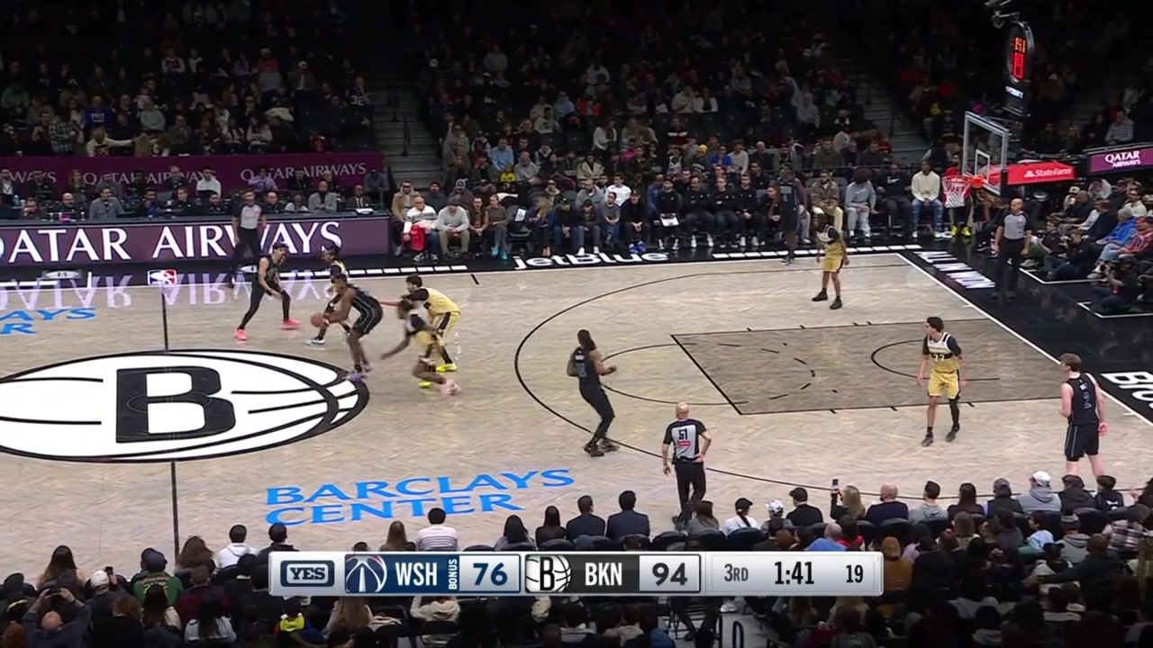 Danny Wolf somehow banks in the corner 3 Ben Saraf with the steal and the dunk and Wolf with the longer 2-point jumper with replays