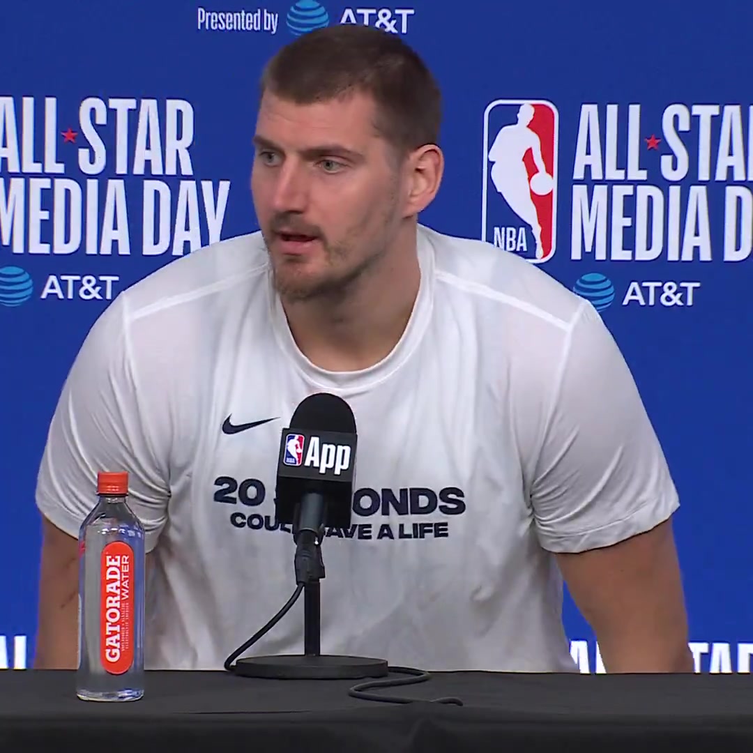 DeMarcus Cousins has a question for Nikola Jokic If you could win MVP every year or have all of your horses win their race every y-- Jokic All the horses I already have three so I'm fineall the horses brother
