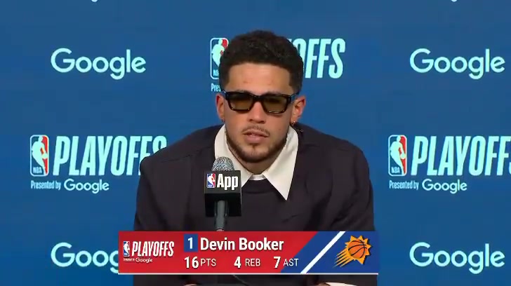 Devin Booker I don't know if it's intentional or not I mean I seen Lu stuck his leg out a little bit He threw his hand up to say that it was a foul It just wasn't granted