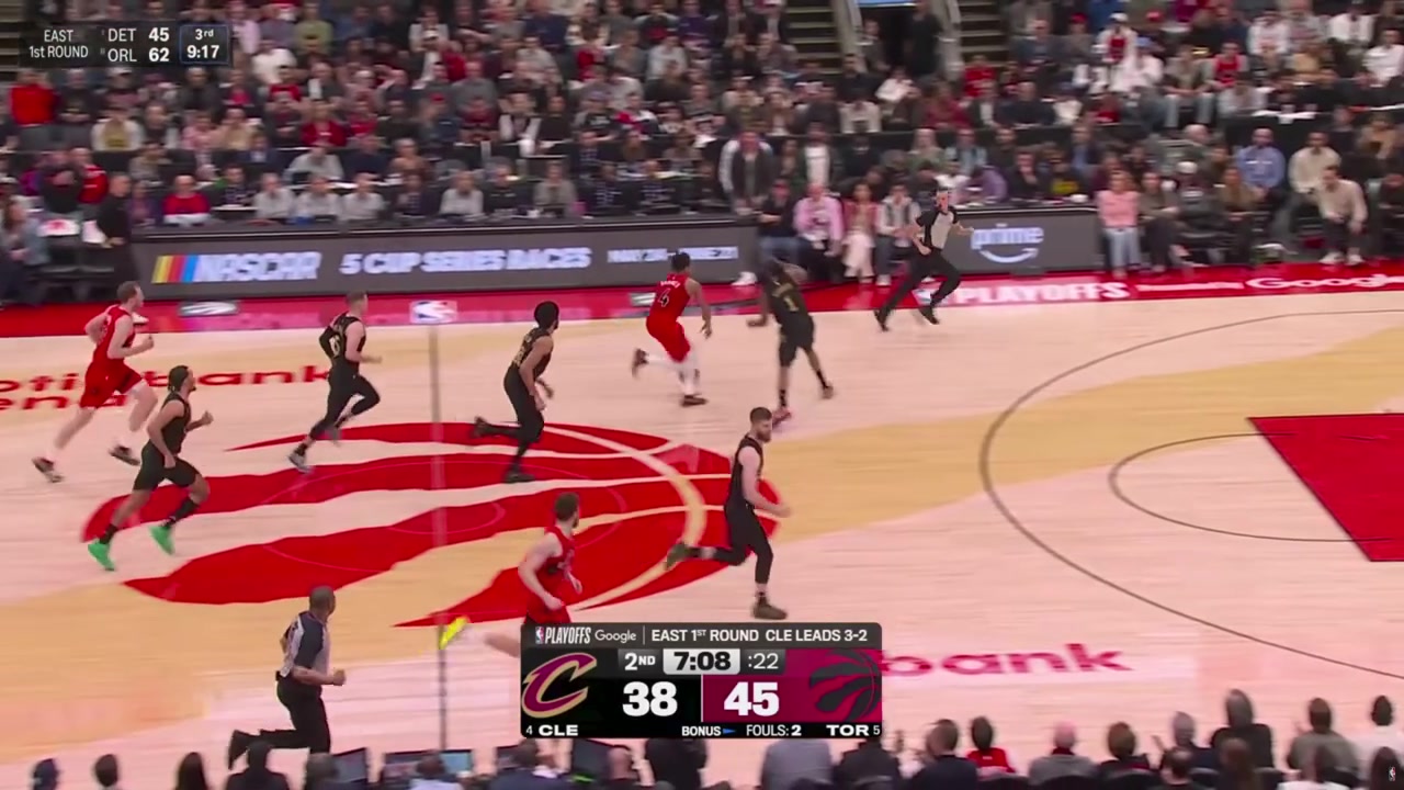 Scottie Barnes Dunk from R1G6 Cavaliers Raptors