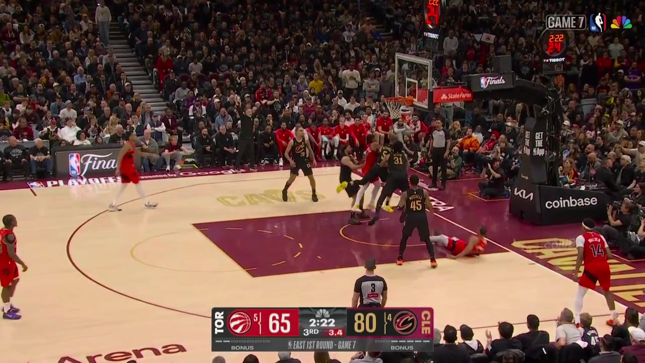 Jarrett Allen is lauded for his two blocks after only contacting the ball on the second