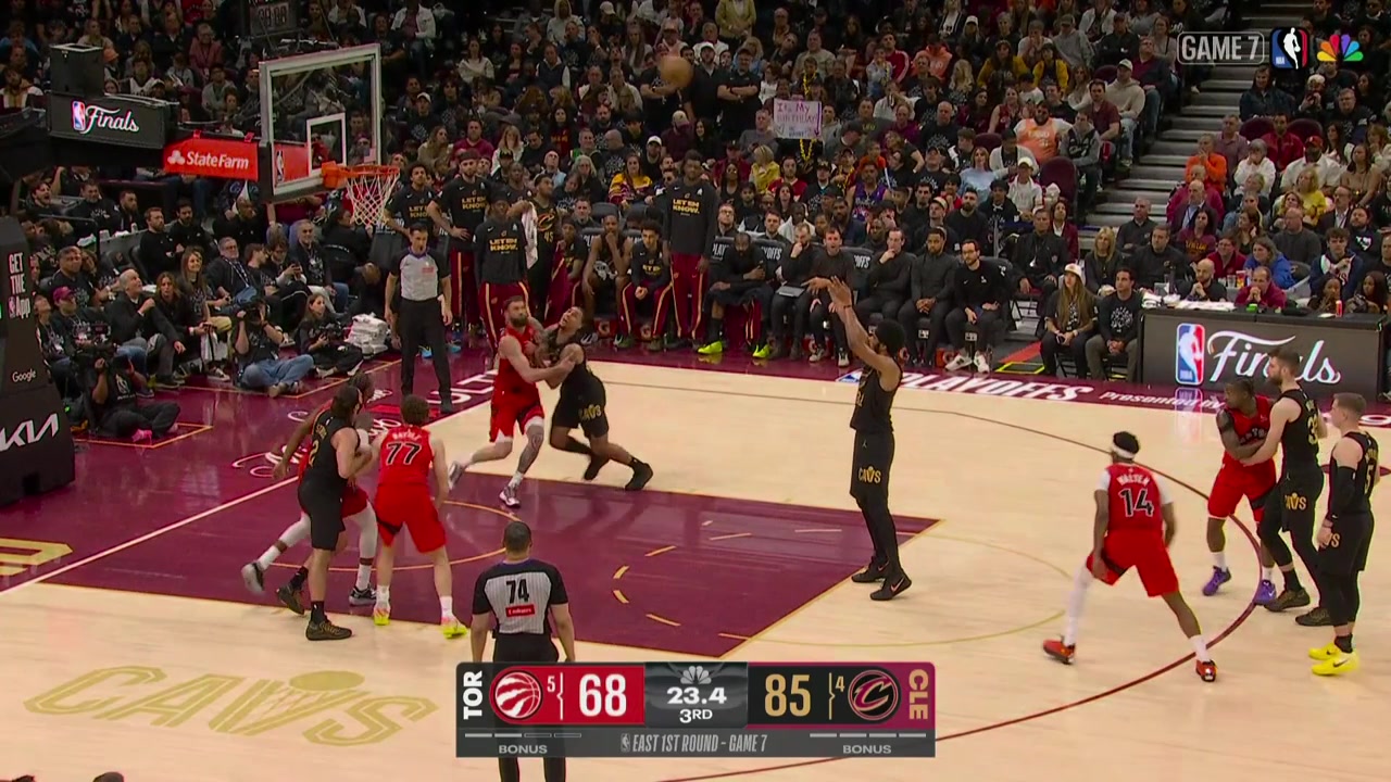 Jarrett Allen gets his own FT miss and scores to wrap up Allen's quarter
