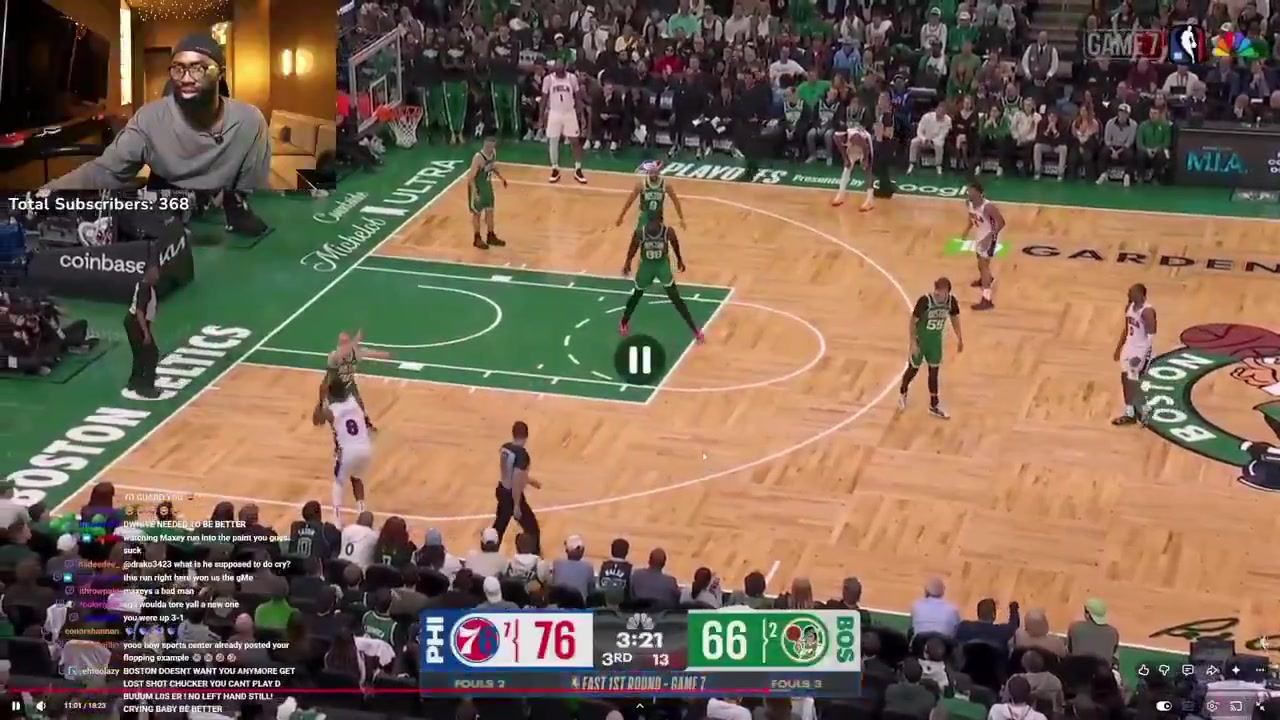 Jaylen Brown gets upset seeing PG do a push-off Everybody does this but when it's me it's an offensive foul They clearly had an agenda I don't know if it's because I pissed the refs off and called them out Some bullshit I've been doing it all regular season and you call that shit on me always