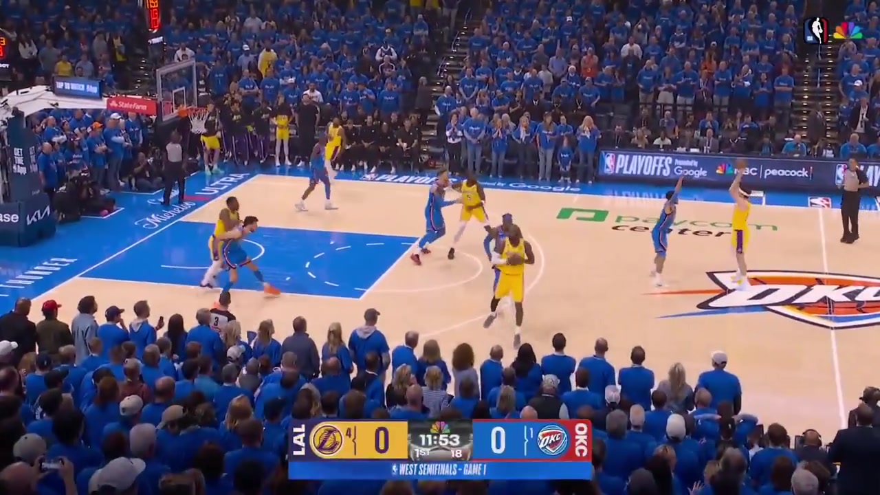 41-year-old LeBron James full highlights vs Oklahoma City Thunder tonight 90-108 L - Game 1 - Western Semifinals - 2026 NBA Playoffs27 Points on 1217 FG 706 36 from 3 01 FT 4 Rebounds 1 Off Reb 6 Assists 2 TOV 1 PF and a - of -6 in 3618 minutes played
