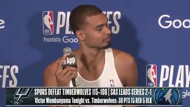 Wemby on his scars postgame - It's gonna happen It's gonna happen They're Wolves after all